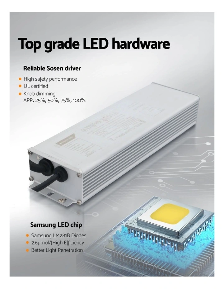 LED Grow Light Full Spectrum 220W image 6