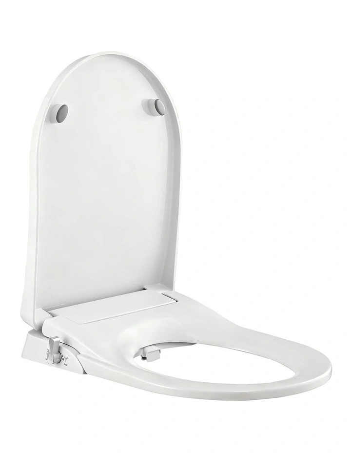 Non Electric Bidet Toilet Seat in White image 1