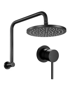 9'' Rain Overhead Swivel Shower Head with Wall Bathroom Mixer