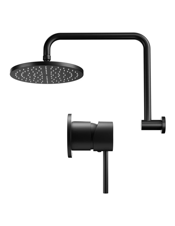 9'' Rain Overhead Swivel Shower Head with Wall Bathroom Mixer image 2