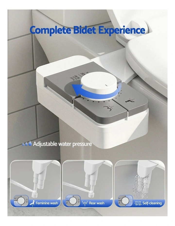 Cefito Ultra-Slim Bidet Attachment for Toilet Detachable Cold Water Bidet image 5