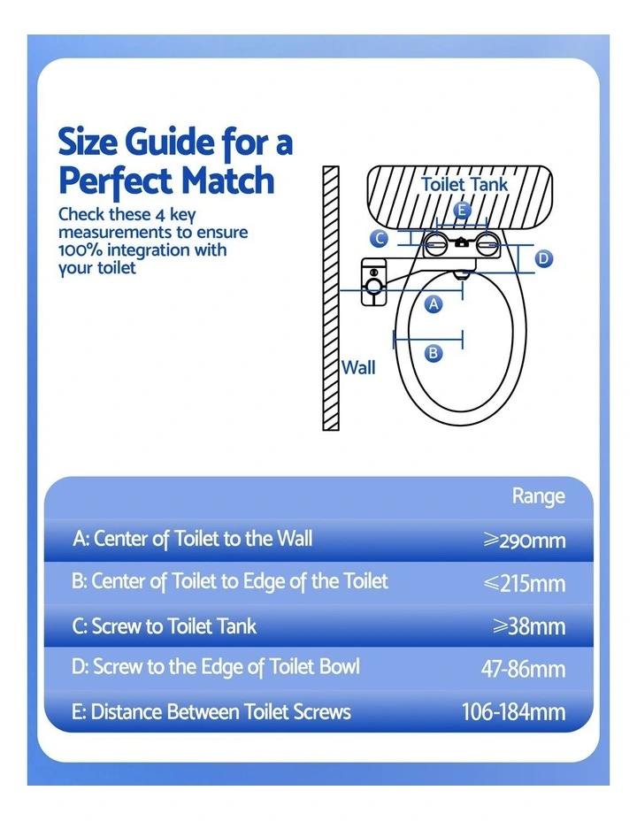 Cefito Ultra-Slim Bidet Attachment for Toilet Detachable Cold Water Bidet image 7