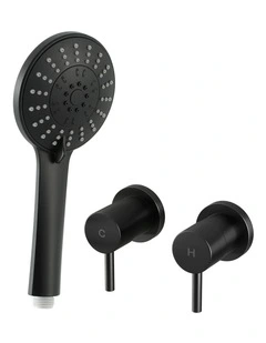 4.5 Handheld Shower Head Round with Wall Twin Swivel Bathroom Tap