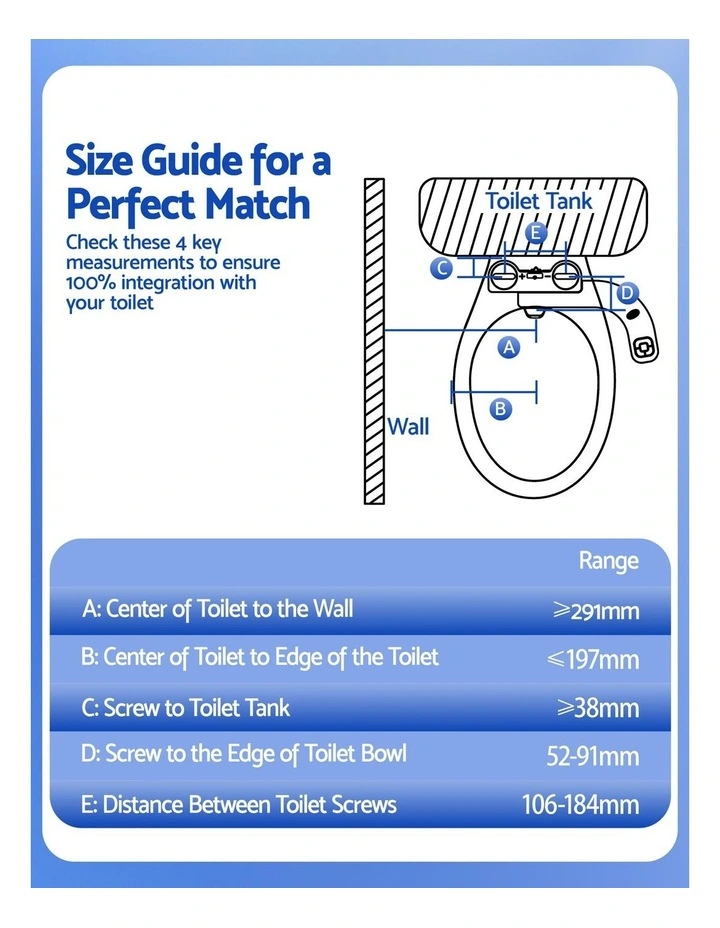 Cefito Ultra-Slim Bidet Attachment Detachable Bidet with Self-Cleaning Dual Nozzle image 7
