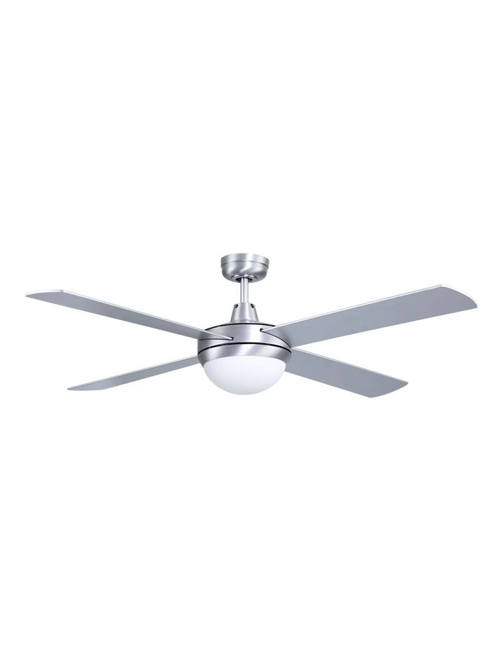 DC Motor With Light And Remote Ceiling Fan 52'' in Silver image 2