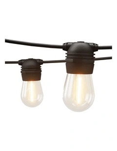 77m Solar Festoon Lights Outdoor LED String Light Christmas Party Decorations