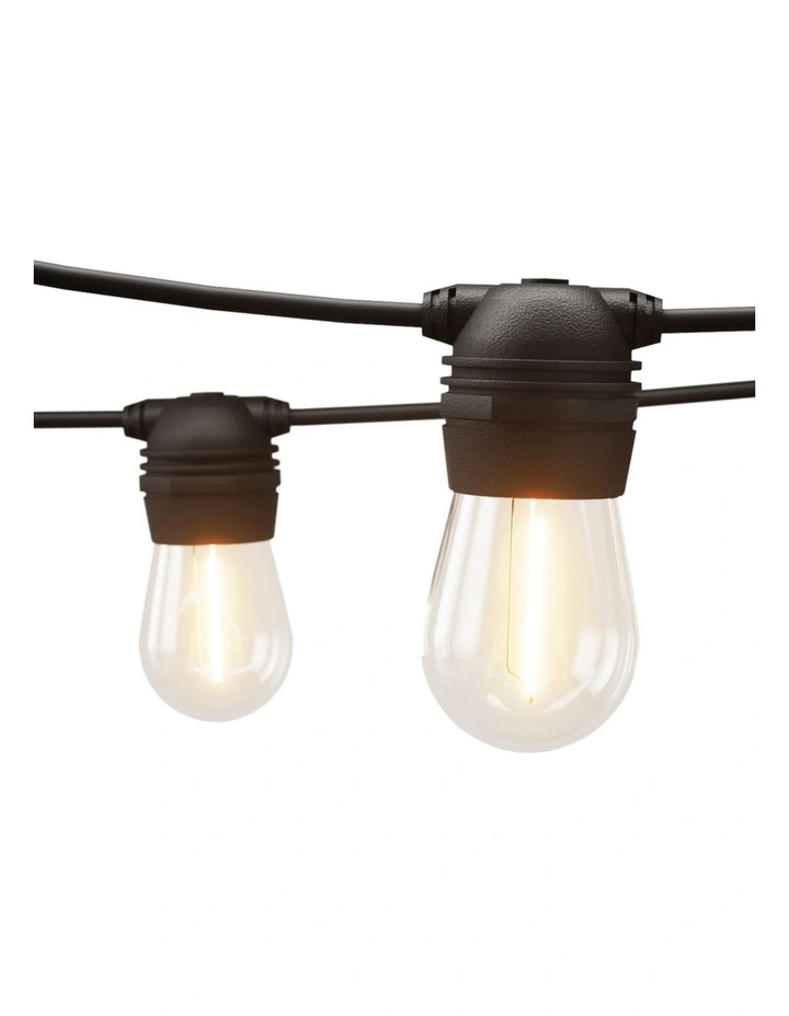 77m Solar Festoon Lights Outdoor LED String Light Christmas Party Decorations image 1