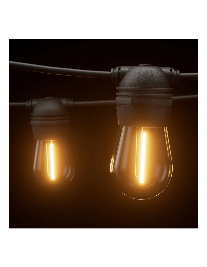 77m Solar Festoon Lights Outdoor LED String Light Christmas Party Decorations image 4
