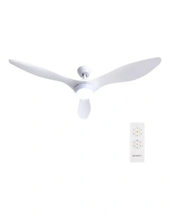 DC Motor With Light And Remote Ceiling Fan 52''  in White