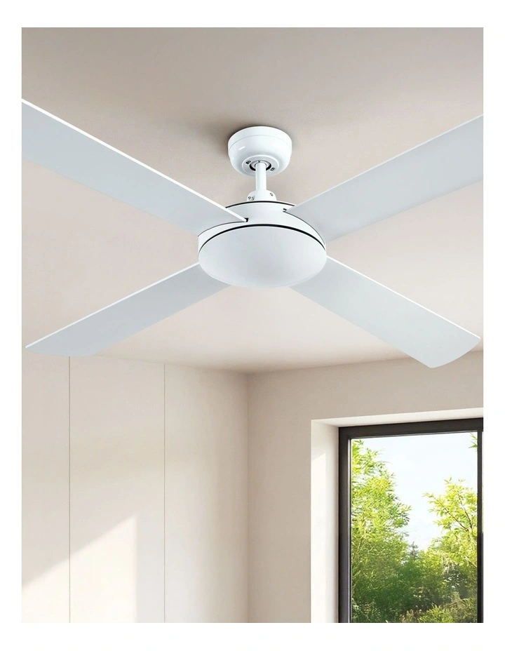 Dc Motor 4 Blades With Remote Ceiling Fan 52'' in White image 3