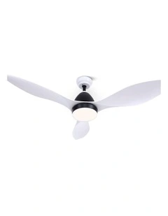Light and Remote DC Motor Ceiling Fan 48inch in White