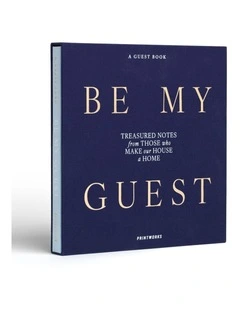 Be My Guest Book in Dark Blue