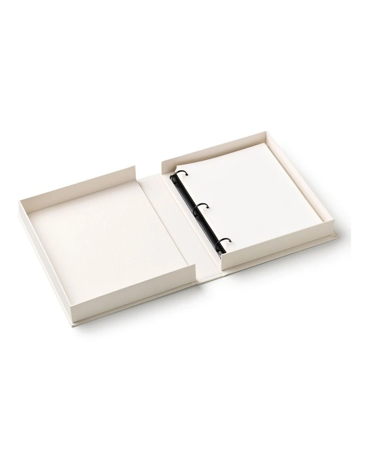Happily Ever After Embroidered Photo Album in White image 3