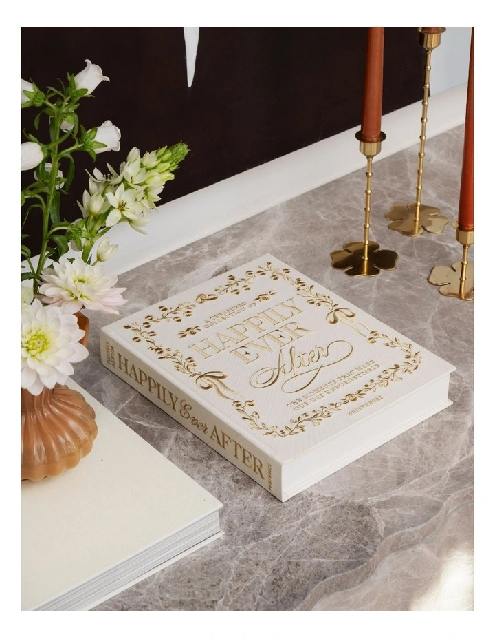 Happily Ever After Embroidered Photo Album in White image 4