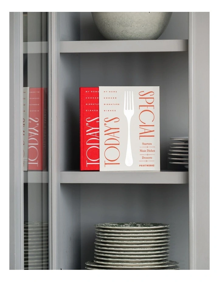 Todays Special Recipe Book in Red White image 5