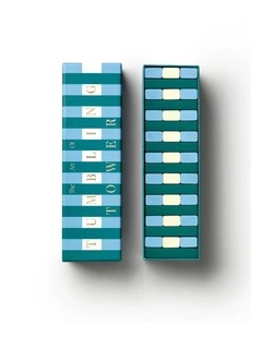 Printworks Play Tumbling Towers in Green Blue