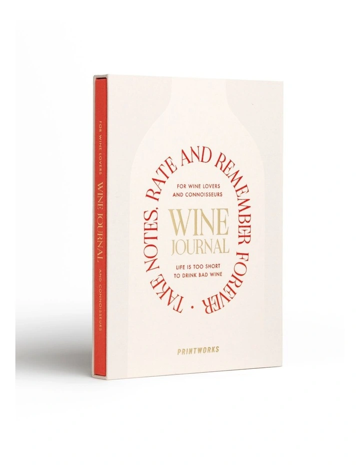 Wine Tasting Journal in Beige Red image 2