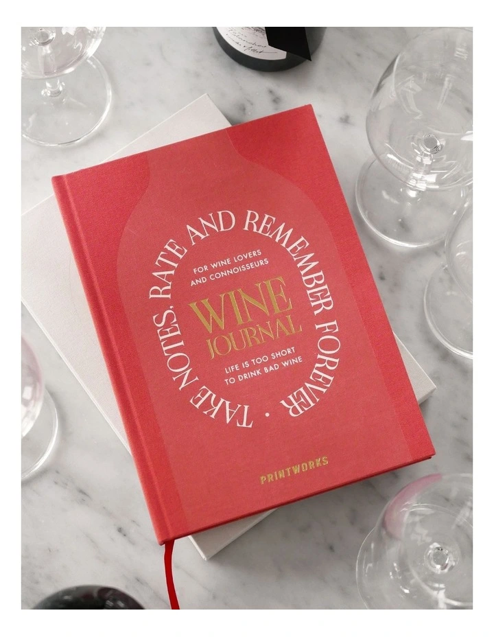 Wine Tasting Journal in Beige Red image 5