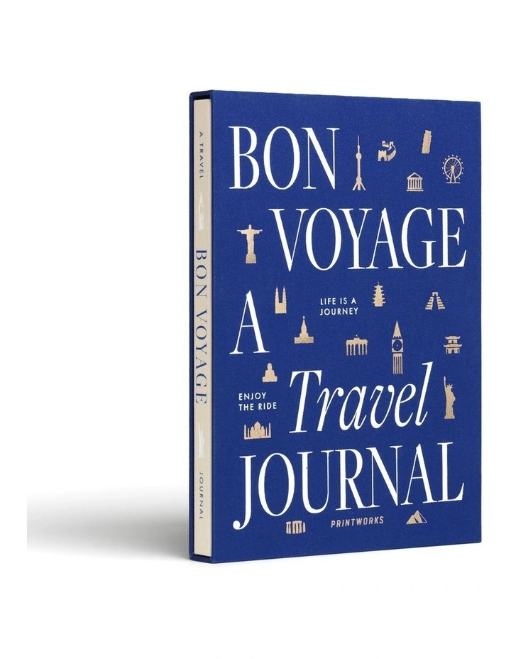 Bon Voyage Travel Journal WallArt in Blue Beige image 2