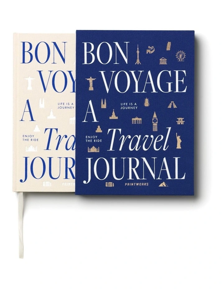 Bon Voyage Travel Journal WallArt in Blue Beige image 3