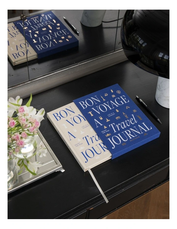 Bon Voyage Travel Journal WallArt in Blue Beige image 5