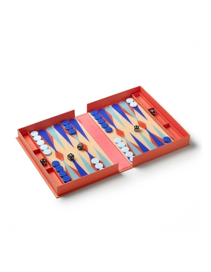 Classic Art of Backgammon WallArt in Red image 3