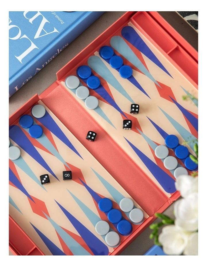 Classic Art of Backgammon WallArt in Red image 4