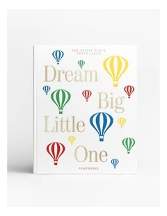 Dream Big Little One Baby Photo Album in Beige