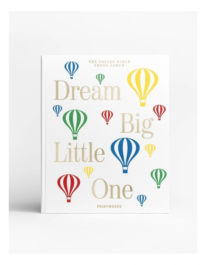 Dream Big Little One Baby Photo Album in Beige image 1
