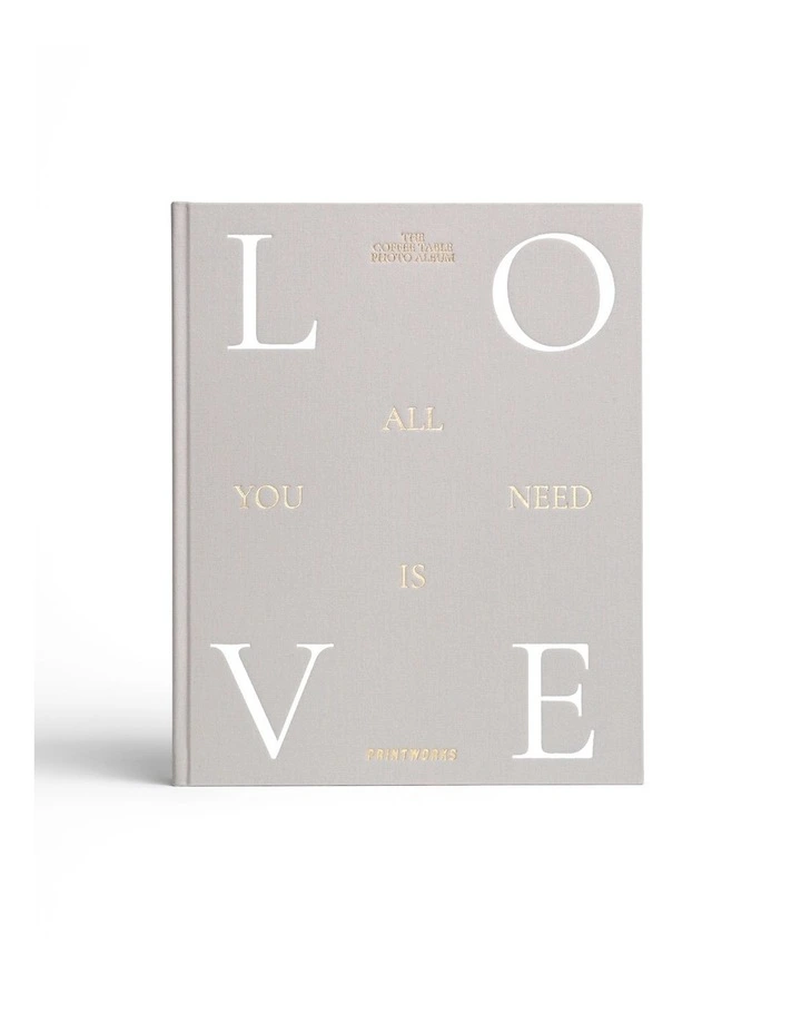 All You Need Is Love Photo Album in Grey image 1