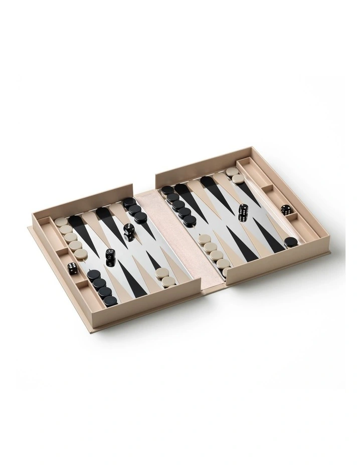Classic Art Of Backgammon Mirror in Beige Clear image 3