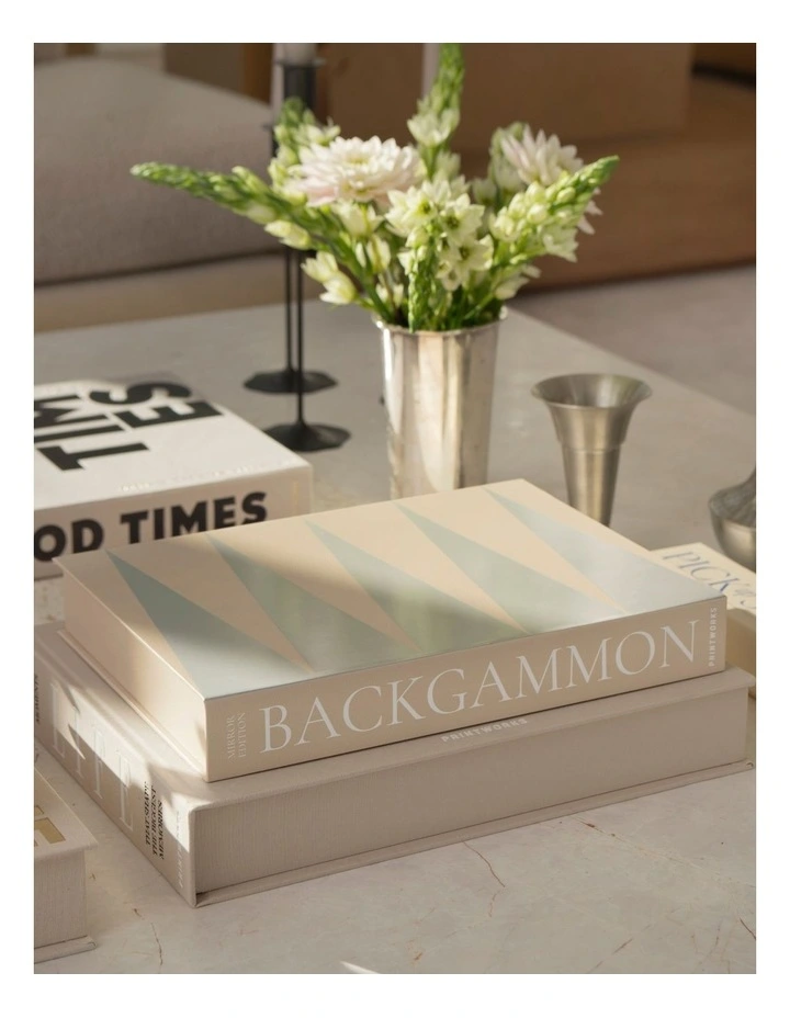 Classic Art Of Backgammon Mirror in Beige Clear image 5