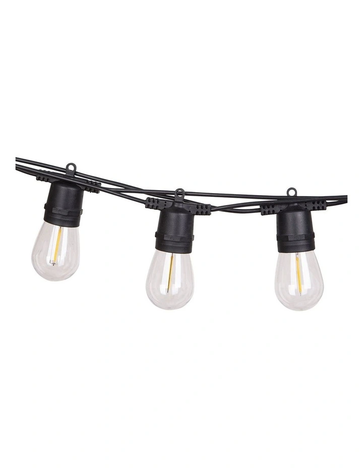 LumiFx 20 Bulb Solar Outdoor Festoon Lights image 4