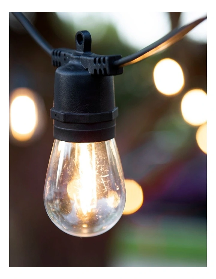 LumiFx 20 Bulb Solar Outdoor Festoon Lights image 5