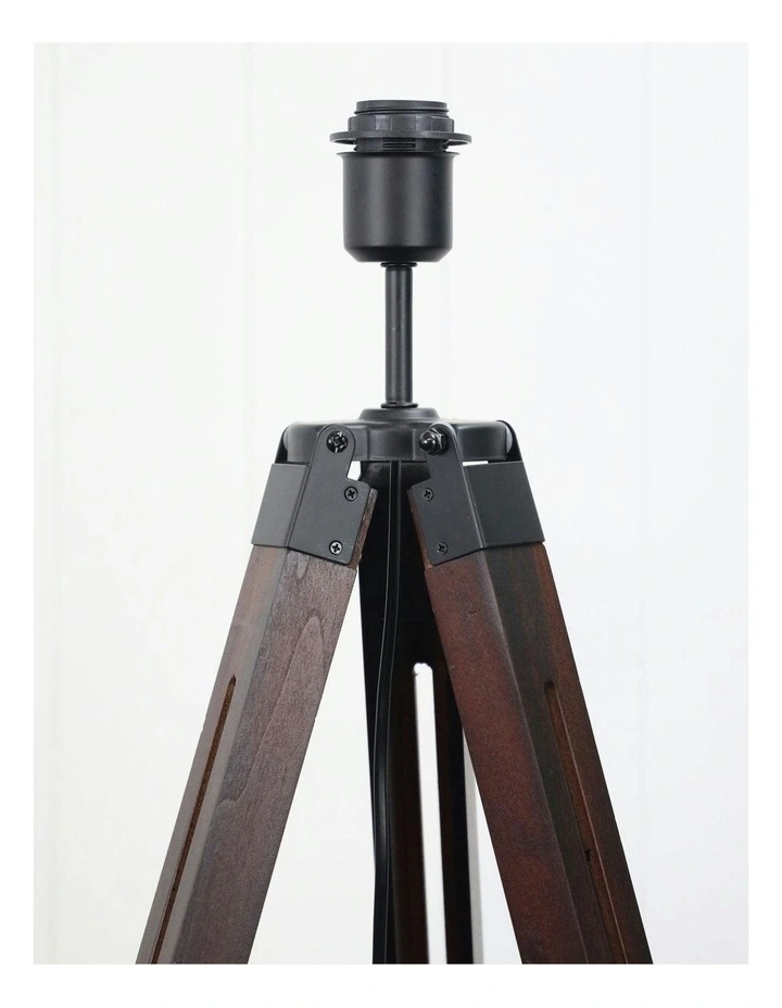 Trevi Tripod Floor Lamp in Base Walnut image 3