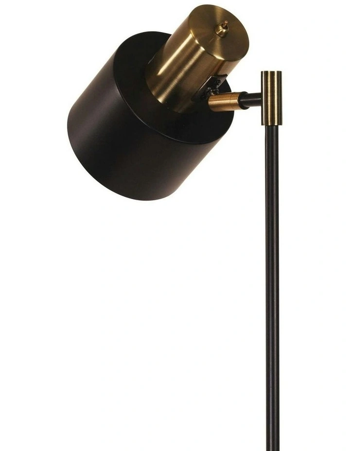 Ari Mid Century Table Lamp in Antique Brass image 2