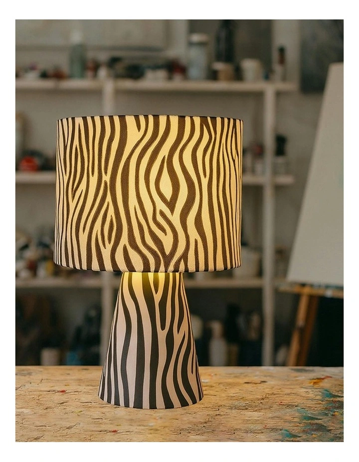 Momo Table Lamp in Zebra image 3