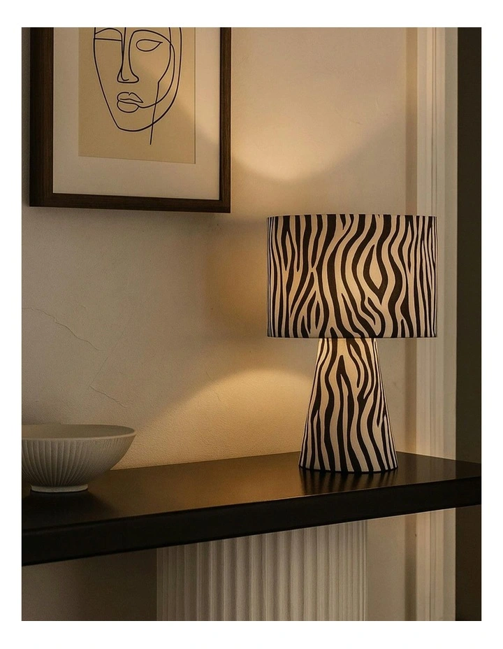 Momo Table Lamp in Zebra image 5