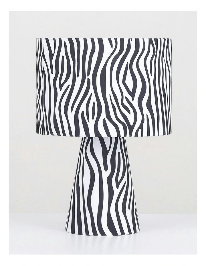 Momo Table Lamp in Zebra image 7