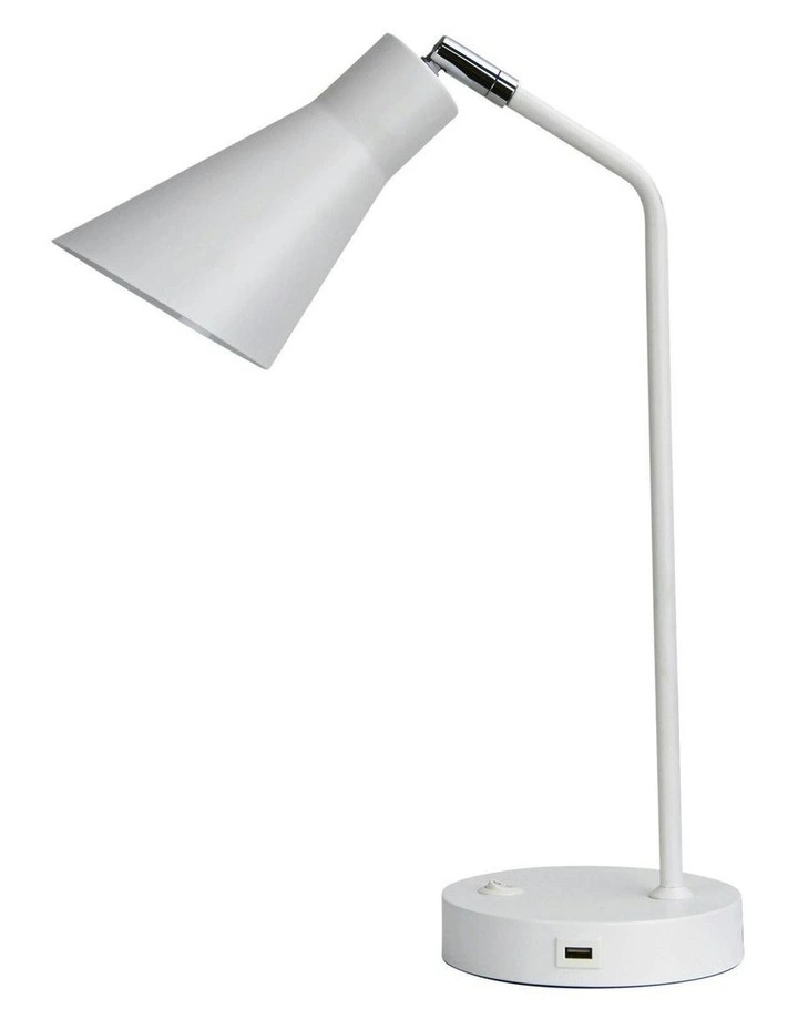 Thor Desk Lamp With Usb in White image 1