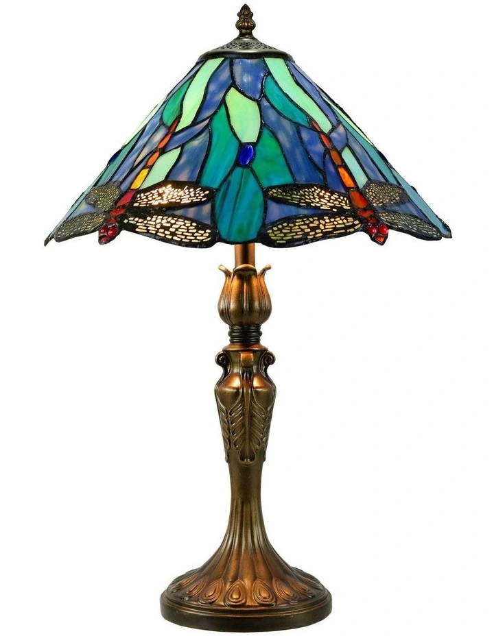 Annika Dragonfly Table Lamp in Blue image 2