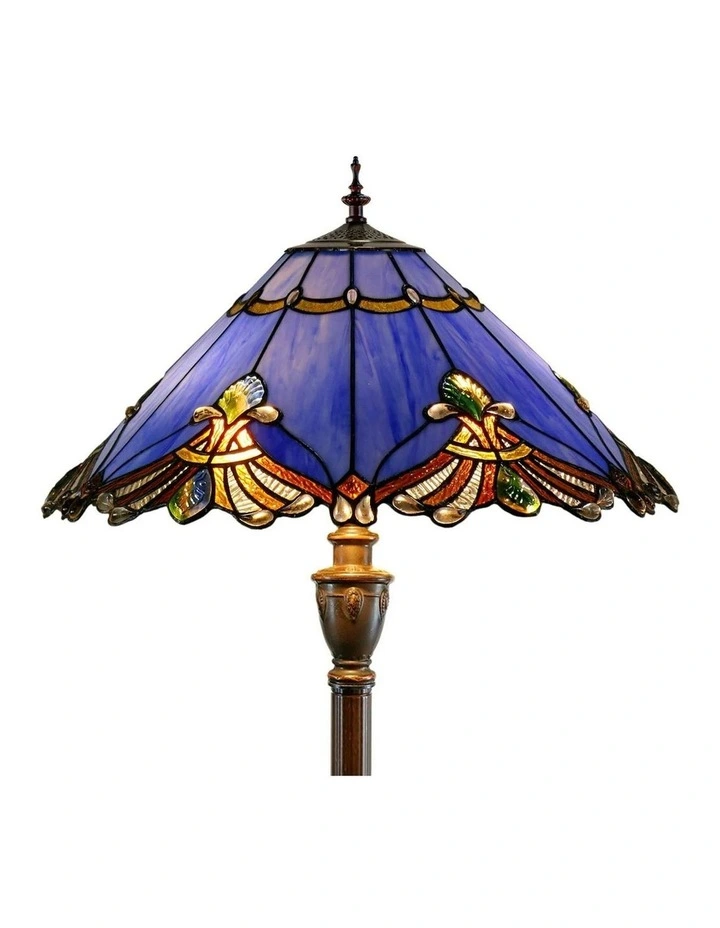 Benita Periwinkle Floor Lamp in Multi image 1
