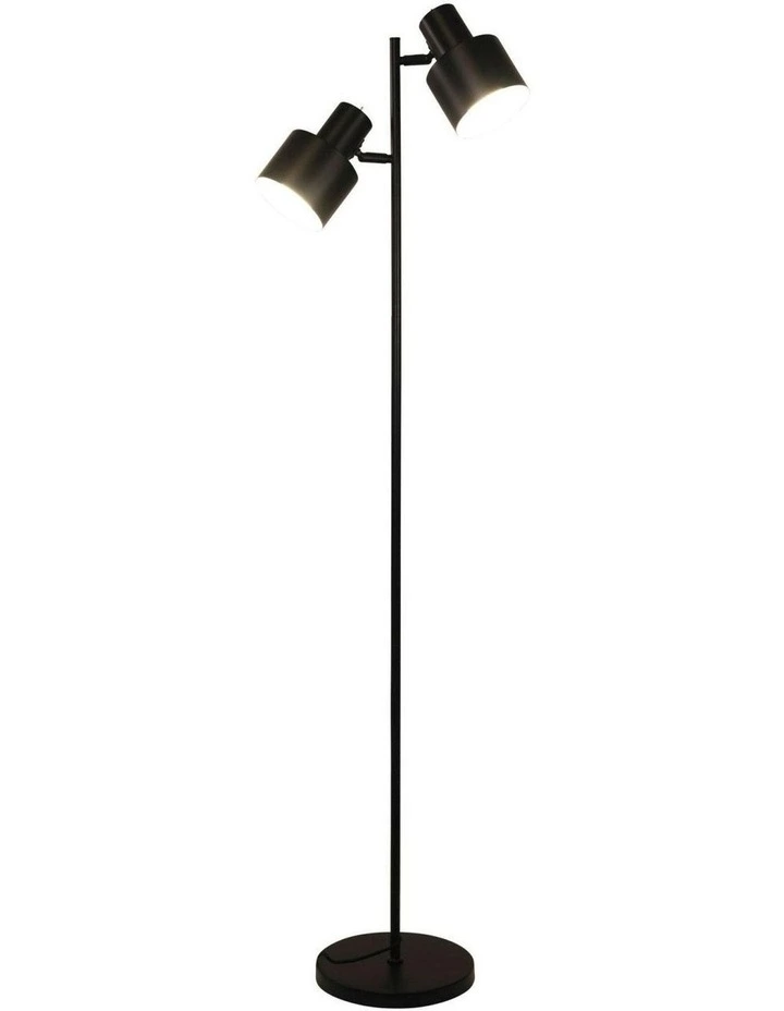 Ari Twin Mid-Century Floor Lamp in Black image 3