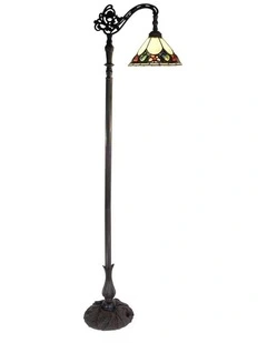 Janay Edwardian Floor Lamp in Beige