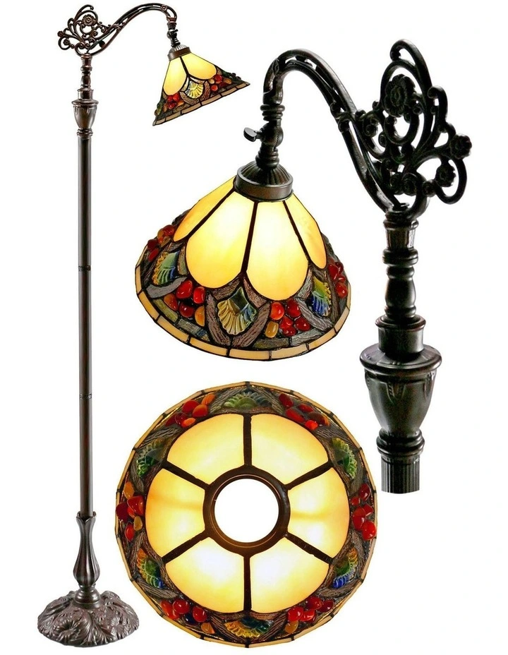 Janay Edwardian Floor Lamp in Beige image 3