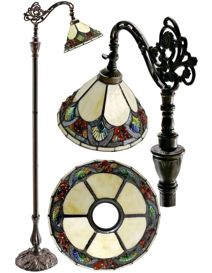 Janay Edwardian Floor Lamp in Beige image 4