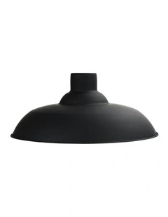 Slater Industrial Vintage Shade Ceiling Light in Black