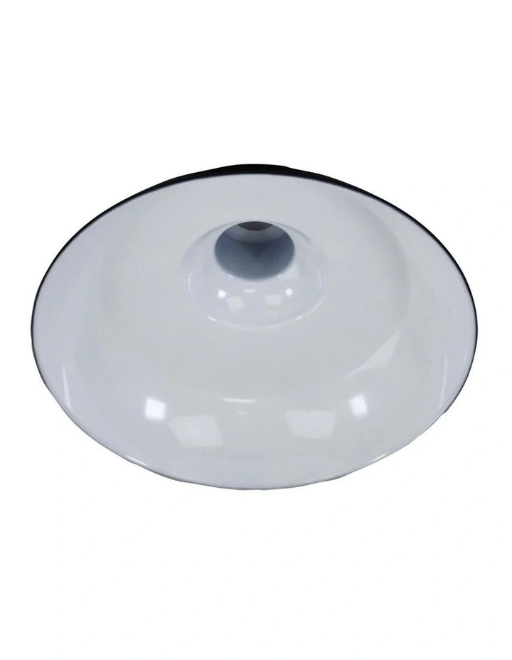 Slater Industrial Vintage Shade Ceiling Light in Black image 2