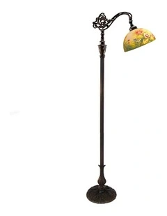 Hand Painted Downbridge Floor Lamp in Multi