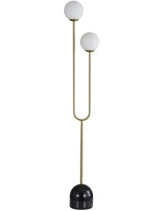 Tropez Decorative Floor Lamp in Brown